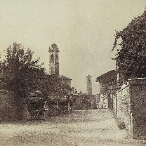 Une rue de Malegnano, enlevée par les français après la victoire de Magenta