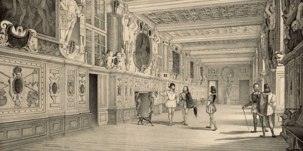 François Ier faisant visiter sa galerie de Fontainebleau