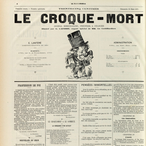 « Le Croque-mort », Le Tintamarre
