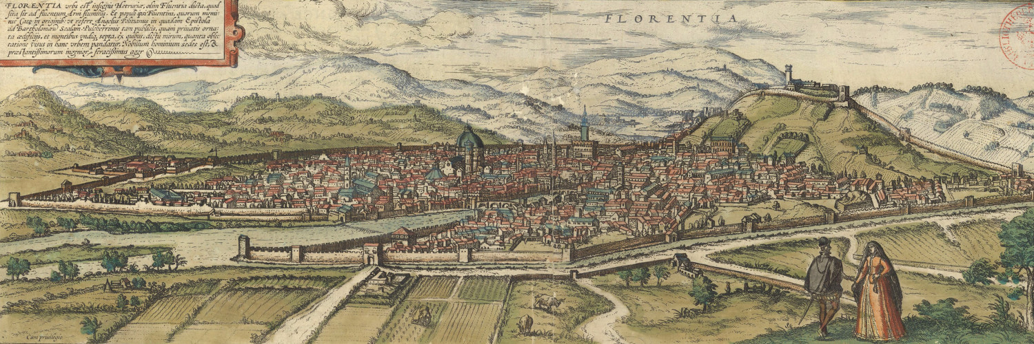 Frans Hogenberg, Florentia [Vue de Florence], 1645