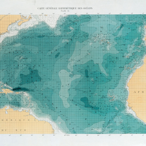 Carte générale bathymétrique des océans