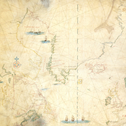 Carte nautique de l’Atlantique nord