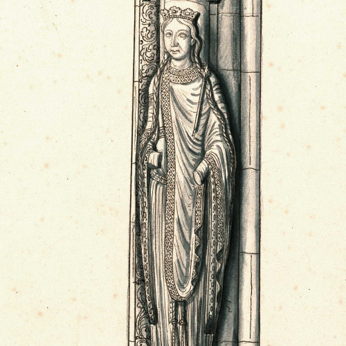 Statues de rois et de reines du portail Royal de la cathédrale de Chartres