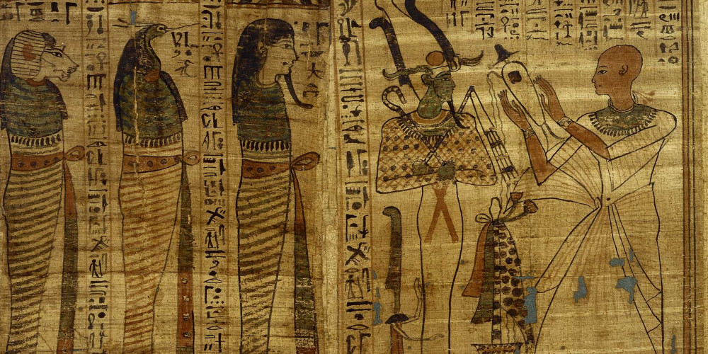 Texte mythologique en hiéroglyphes