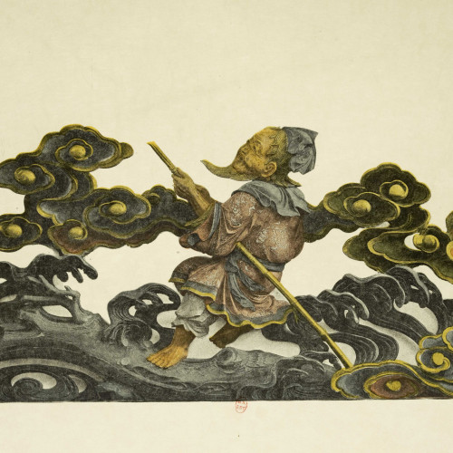 Bois sculpté et polychromé