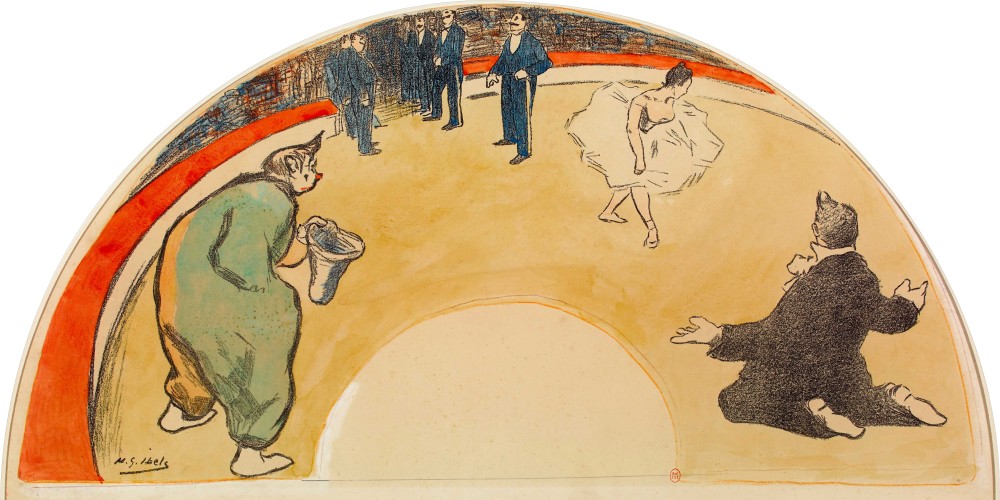 Au cirque, projet d’éventail