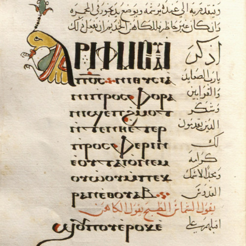 Langue copte et langue arabe