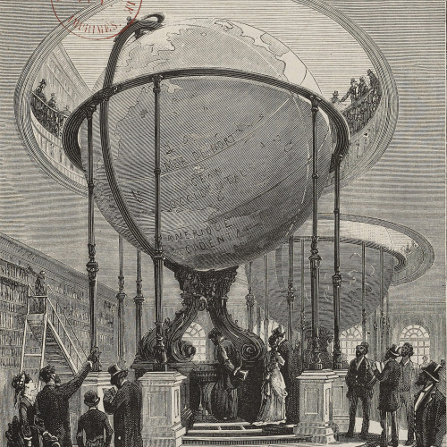 Le salon des globes à la Bibliothèque nationale