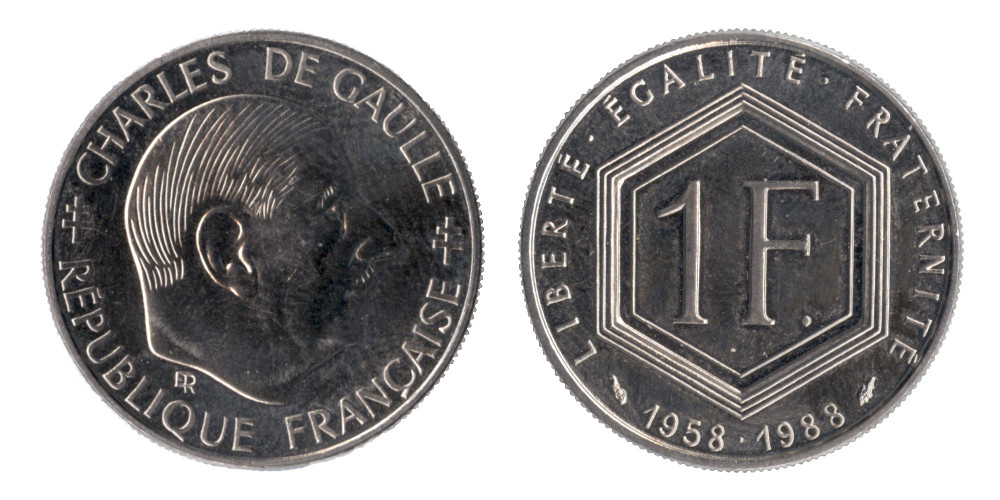 Un franc Charles de Gaulle