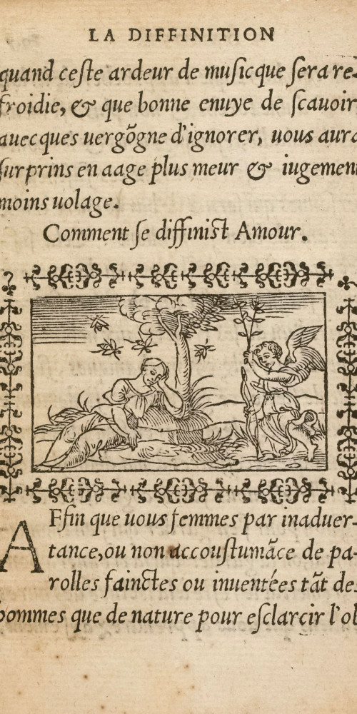 L’Amour dans La Diffinition & Perfection d'Amour de Gilles Corrozet, d’après Marsile Ficin, 1542
