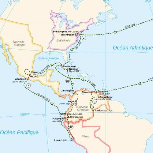 L'expédition américaine d'Alexander von Humboldt (1799-1804)