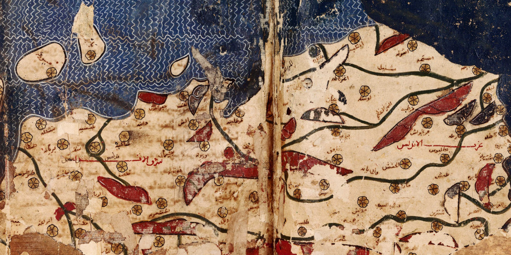 La carte du monde d’al-Idrîsî au 12e siècle : Al-Andalus (Andalousie)