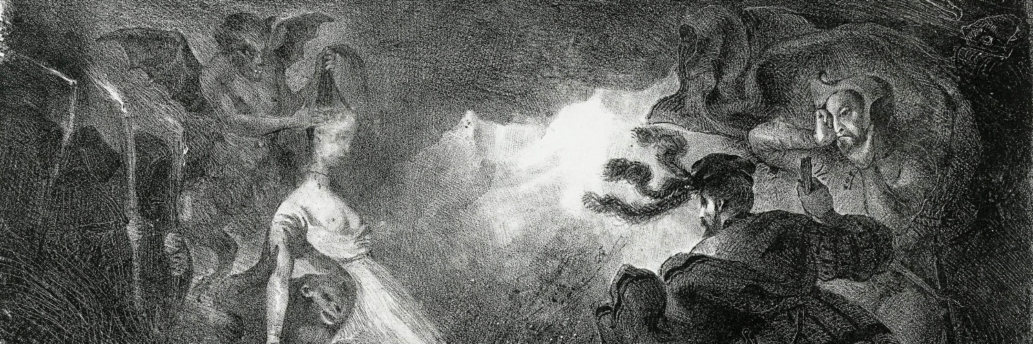 L'ombre de Marguerite apparaissant à Faust