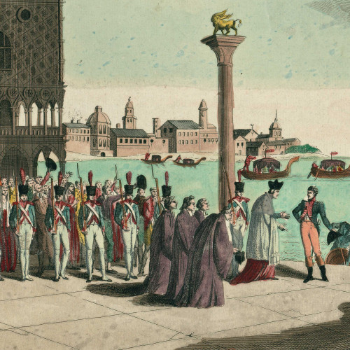 Réception de Napoléon 1er, empereur des Français et roi d’Italie, à son arrivée à Venise le 29 novembre 1807