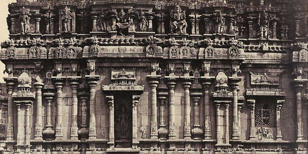 Façade sud du temple de Subrahmanya Swami à Thanjavur
