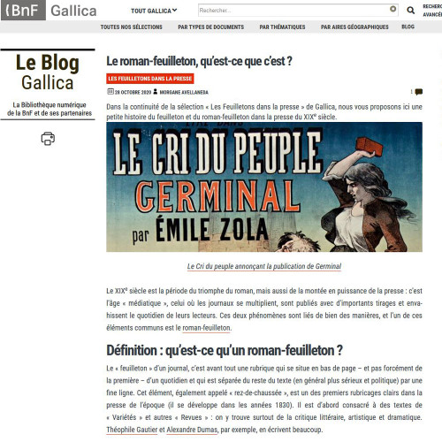 Vignette Gallica roman-feuilleton
