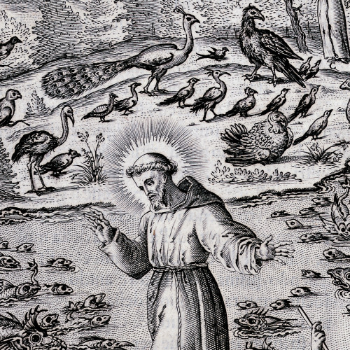 Saint François d'Assise parlant aux poissons