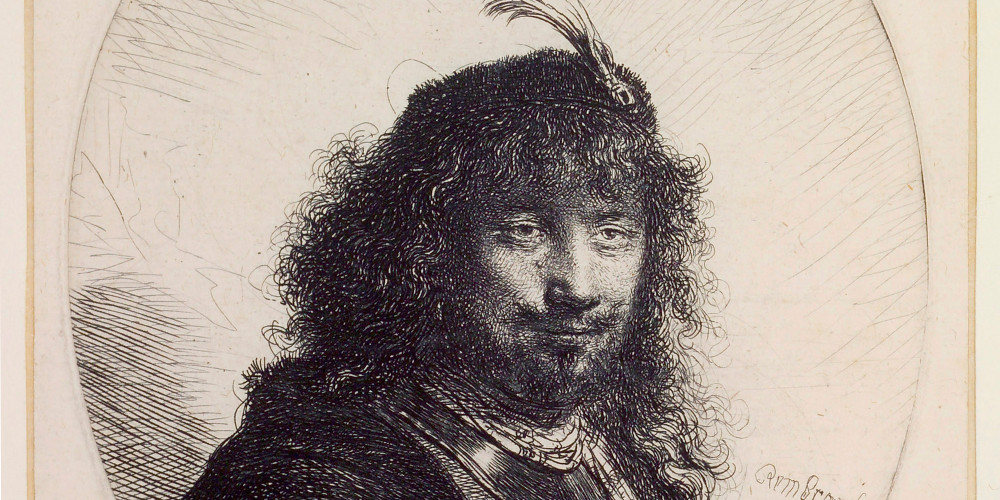 Rembrandt au sabre et à l'aigrette
3e état