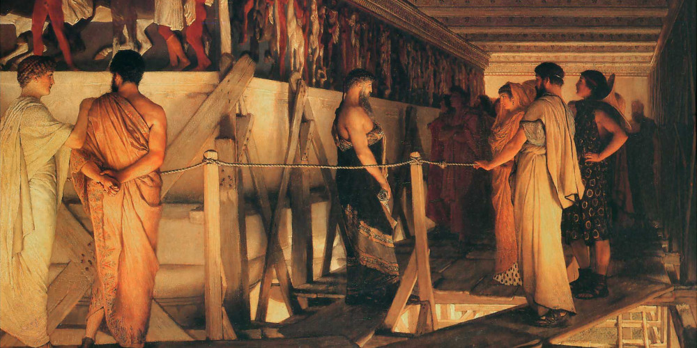 Phidias montrant les frises du Parthénon à ses amis