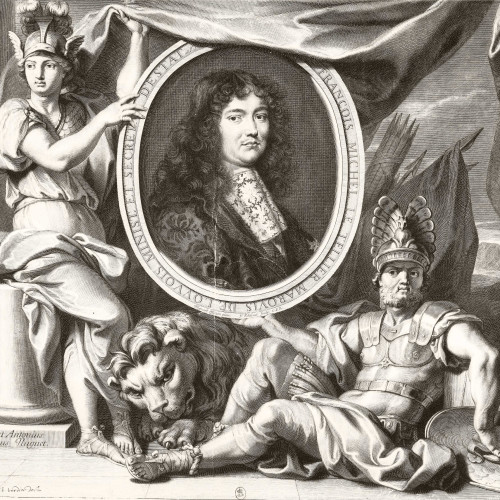 François Michel Le Tellier, marquis de Louvois (1639-1691), soutenu par Mars et Bellone