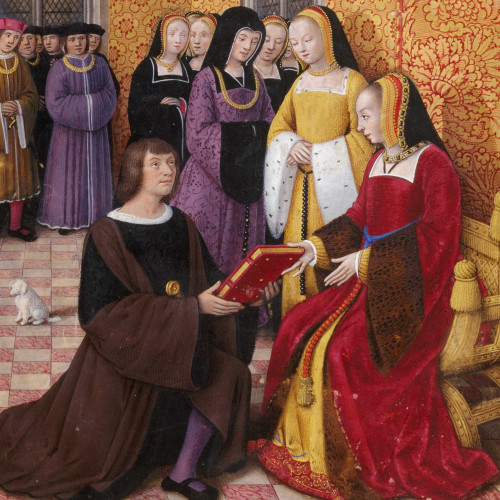 Jean Marot offrant son livre à Anne de Bretagne, reine de France