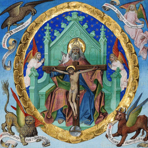 La Sainte Trinité et les symboles du tétramorphe