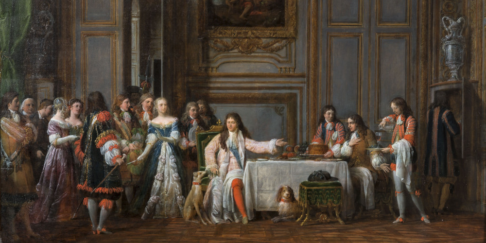 Molière honoré par Louis XIV
