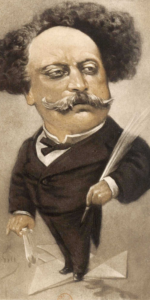 Alexandre Dumas fils, caricature