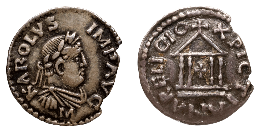 Portrait monétaire de Charlemagne