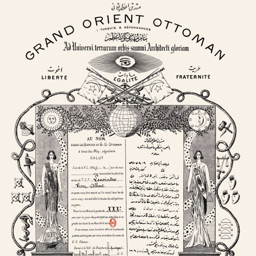 Diplôme du Grand Orient Ottoman, 1909