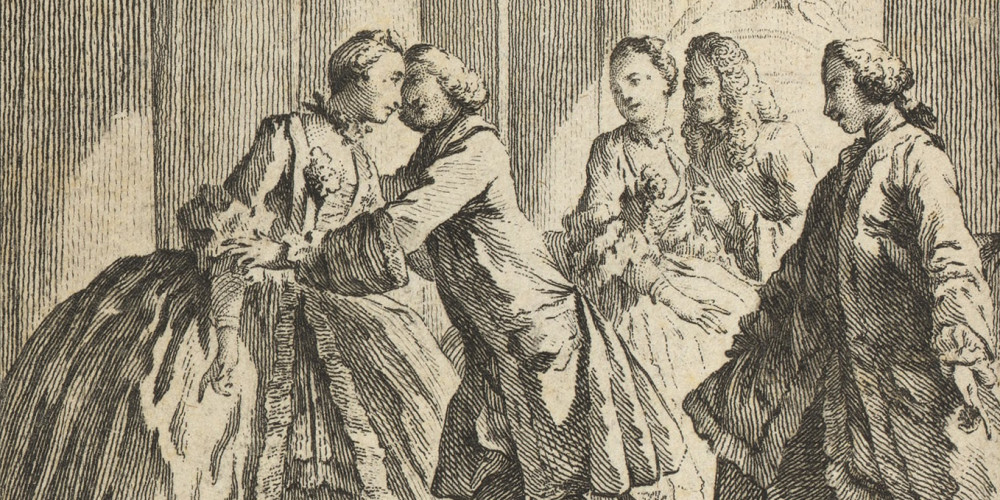 Frontispice de Cénie, pièce en cinq actes de Mme de Graffigny (1695-1758)