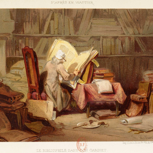 Le bibliophile dans son cabinet