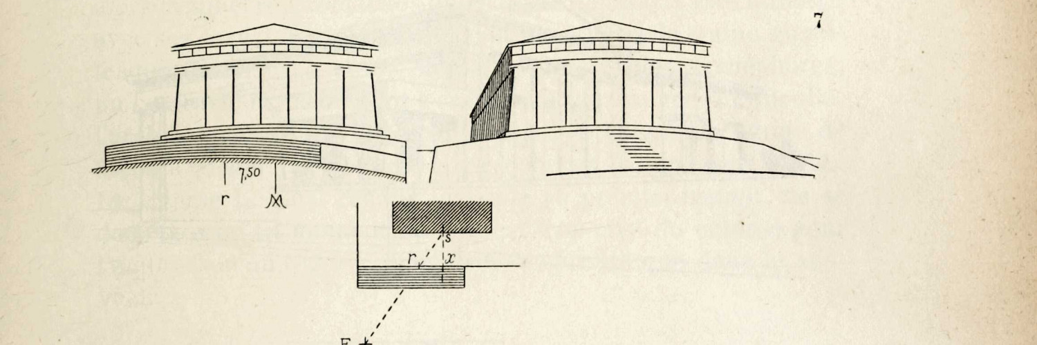 Techniques de correction des lignes dans les temples grecs