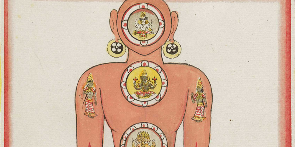 Vishnu représentant le monde : Viratapurusha