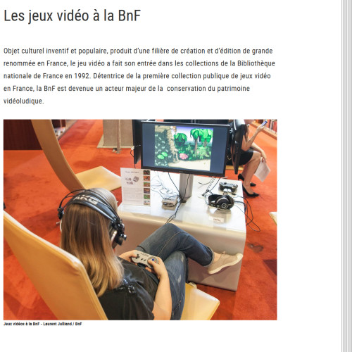 Vignette Jeu Vidéo BnF