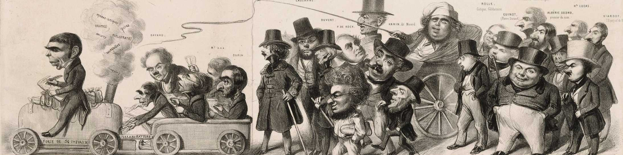 Grand chemin de la postérité, les romantiques en cortège