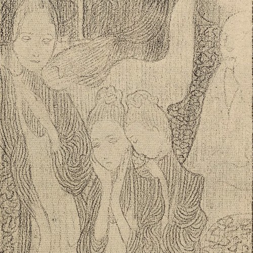 Dessin pour L’Intruse de Maurice Maeterlinck