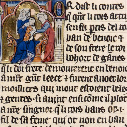 Reine et mère (Elaine allaitant Lancelot)