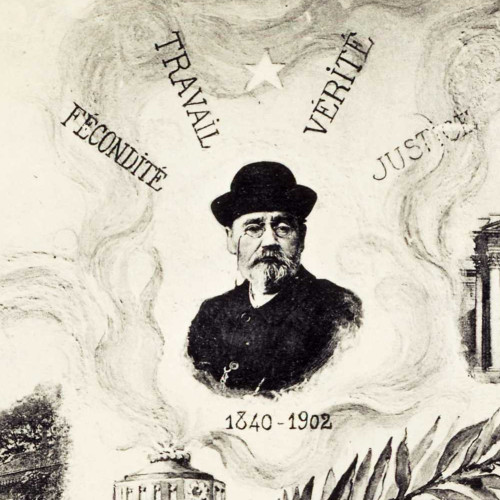 Carte-hommage à Émile Zola