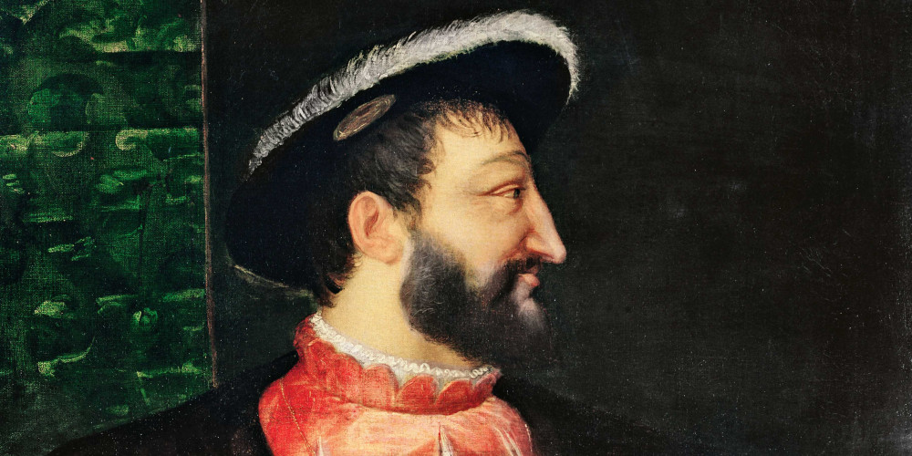 Portrait de François Ier coiffé d’un chapeau à plumes