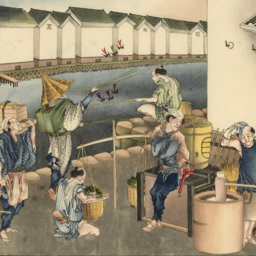 Scène de rue à Nihonbashi