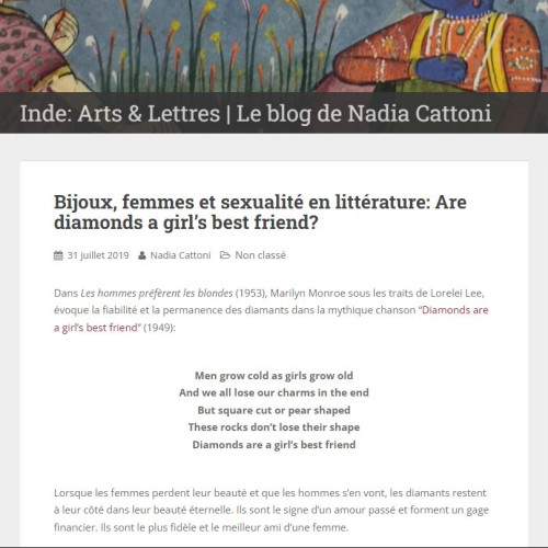 Bijoux, femmes et sexualité en littérature