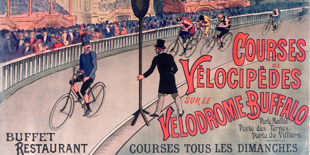 Courses de vélocipèdes sur le vélodrome Buffalo