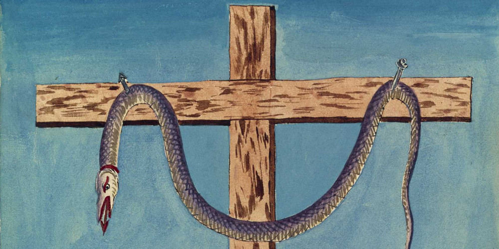 Le serpent crucifié