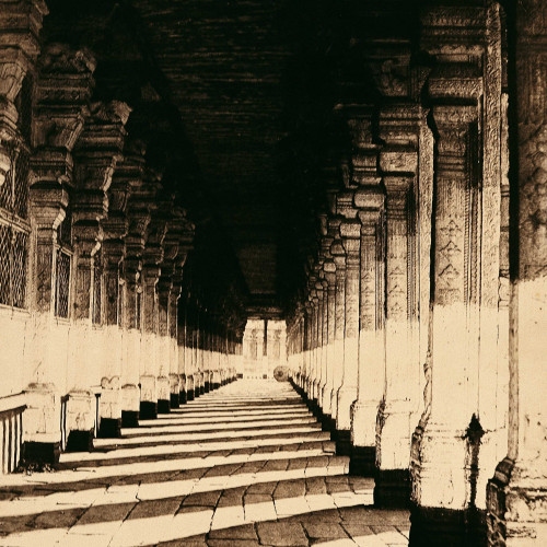 Portique d'un temple de Madurai
