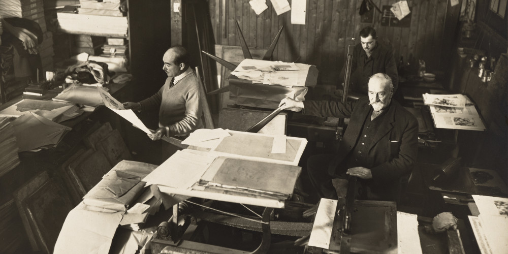 L’atelier d’Auguste Clot en 1930