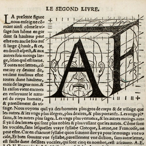 Lettre, visage et perspective 4