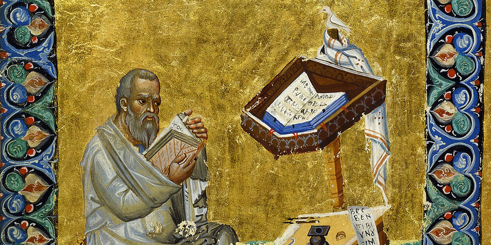 Saint Jean ouvrant un codex
