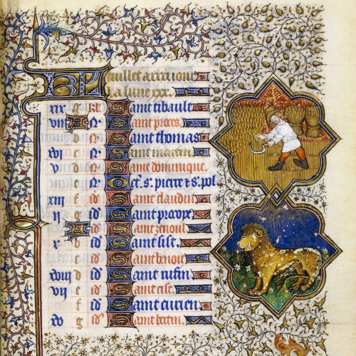 Calendrier, mois de juillet