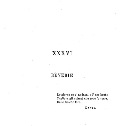 Rêverie, Les Orientales, XXXVI